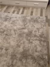 Dywan Ombre Shaggy Strado 200x200 OmbreSilver Jasny Szary Szary