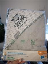 Babyono Okrycie Kąpielowe Bambusowe 100X100 Szare