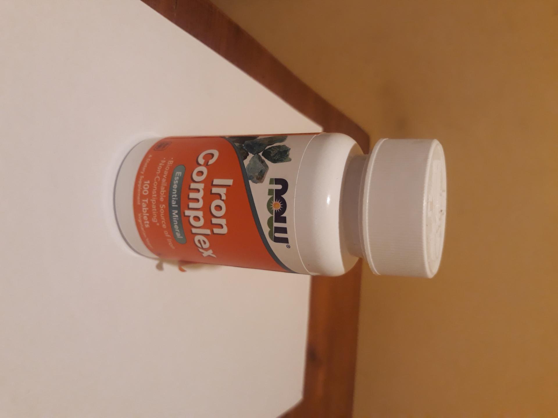 NOW Foods Iron Complex 100 Tablets (2-Pack) - Non-Constipating Essential Mineral For Blood Health