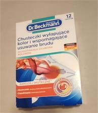 Dr. Beckmann Chusteczki wyłapujące kolor i wspomagające usuwanie brudu 12 szt.