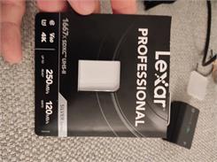 LEXAR  PROFESSIONAL 1667X - KARTA PAMIĘCI SDXC 256GB 250/90MB/S V60 UHS-II U3 C10 843367114962 
