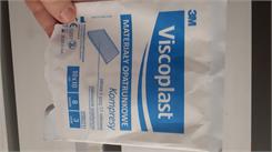 Viscoplast Jałowe kompresy gazowe z gazy bawełnianej 17-nitkowe 8 warstw 10 cm x 10 cm 3 szt