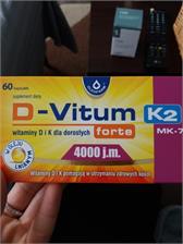 D-Vitum K2 MK-7 Forte Max 4000 j.m. - 60 kaps.  