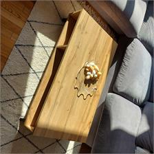 Cama Meble Ława/ Stolik Nord 110Cm Dąb Wotan/Antracyt Ct