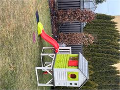 Smoby Domek na Palach plac zabaw Zjeżdżalnia 150cm 810800