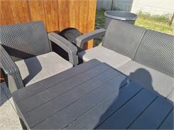 Allibert Corfu Set Quatro - Antracyt / Szary