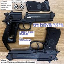 Umarex Wiatrówka Beretta M92Fs 4,5 Mm Black (419.00.00)