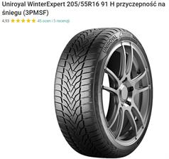 Uniroyal WinterExpert 205/55R16 91H