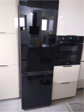 Lodówka Samsung Bespoke RB38A6B2E22 z zamrażalnikiem dolnym 203 cm Czarna