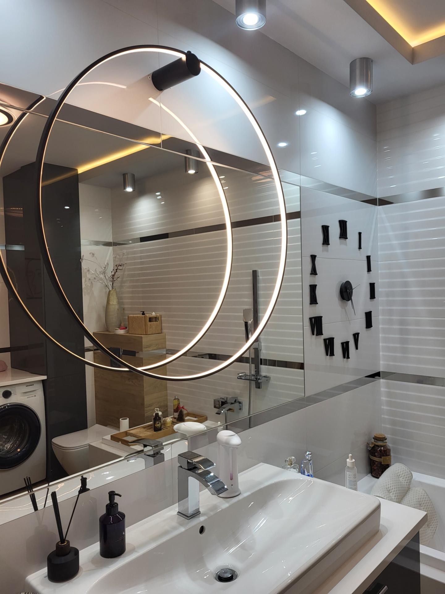 Lampa LIGHT PRESTIGE MIRROR D90 LED KINKIET 1PUNKTOWY LP999/1W L BK