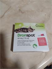 Vetoquinol Dronspot lek na odrobaczanie dla średnich kotów 60mg/15mg 2x0,7ml