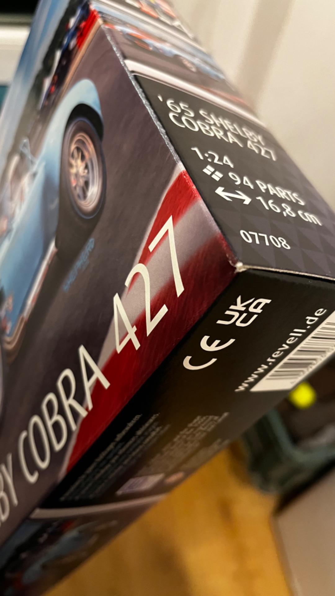 Cobra R Model Kit Car Model Building Kits Revell 07708 '65 Shelby Cobra 427 1:24 Scale ...