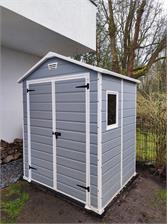 Keter Manor 6x5 DD domek narzędziowy szary biały