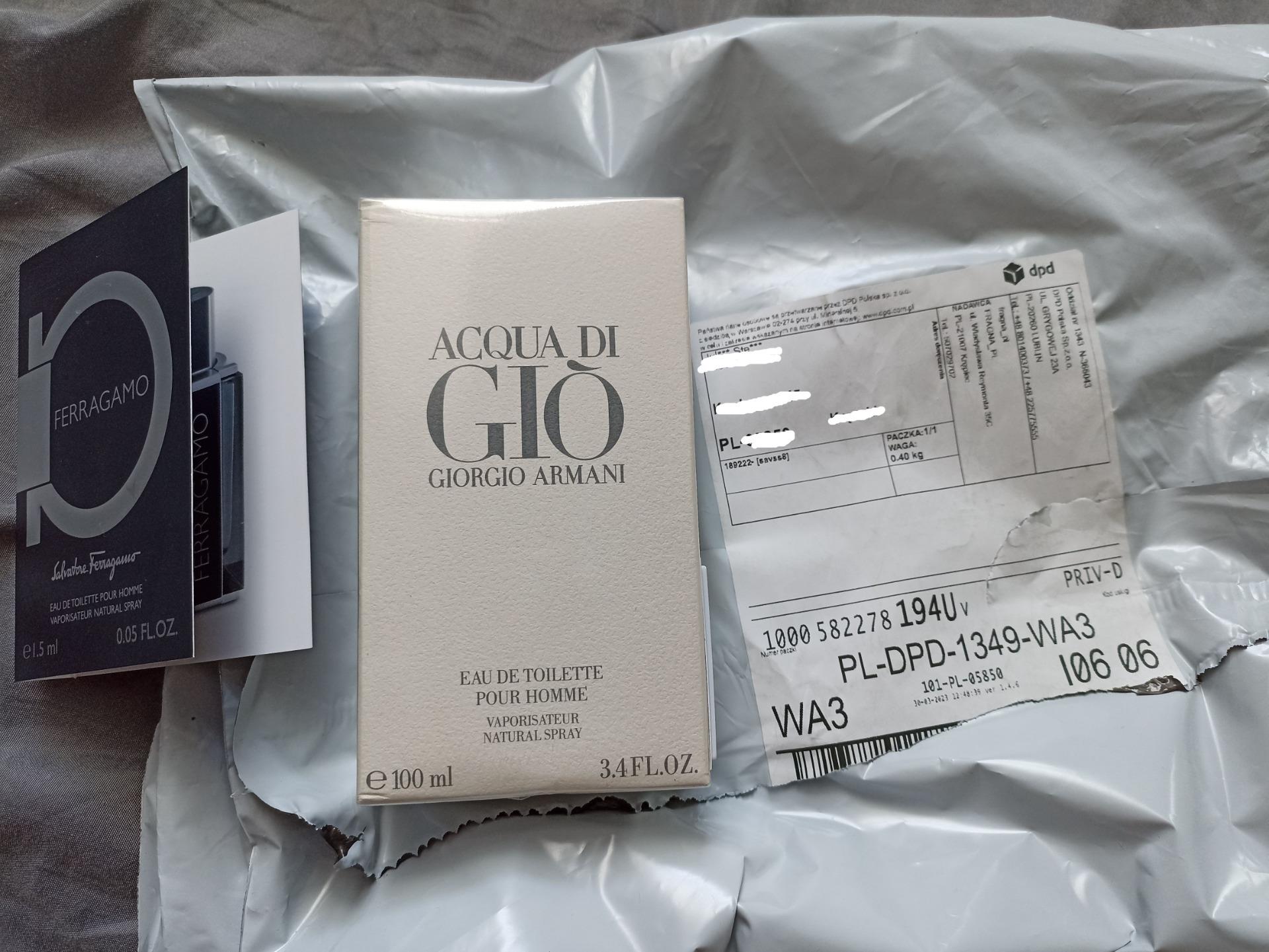 Giorgio Armani Acqua di Gio Profumo Woda Perfumowana 180ml - Opinie i ceny  na 