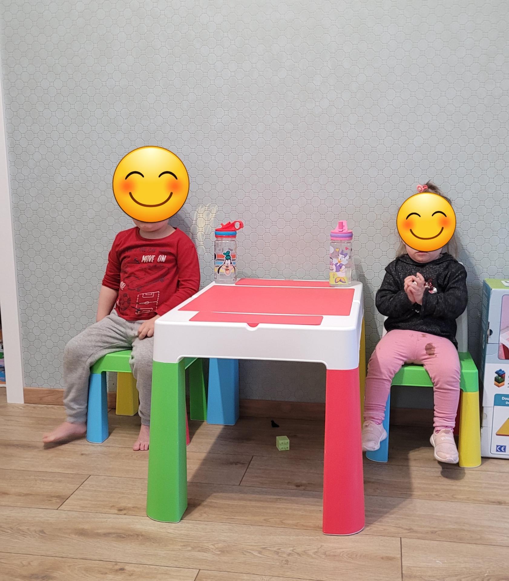 Tega Baby Zestaw Mebli Tega Multifun Stolik + 2 Krzesła Multicolor