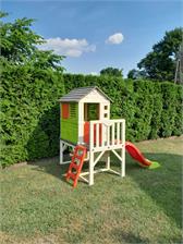 Smoby Domek na Palach plac zabaw Zjeżdżalnia 150cm 810800