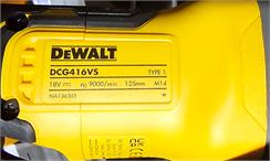 Dewalt Akumulatorowa Szlifierka Kątowa DCG416VSN-XJ