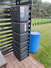 Prosperplast Zbiornik Tower Stone -Antracyt 350L Na Deszczówkę