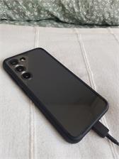 Spigen Etui Ultra Hybrid Do Galaxy S23, Przezroczysto-Czarne