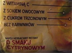 Ekoland napój herbaciany o smaku cytrynowym z witaminą c 300g