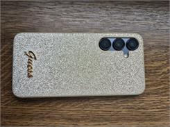 Guess Guhcs24Shggshd S24 S921 Złoty/Gold Hardcase Glitter Script