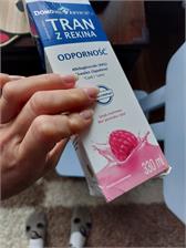 Domowa Apteczka Tran z Rekina, dla dzieci powyżej 3 lat i dorosłych, smak malinowy, 330 ml