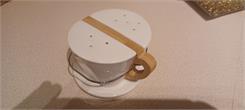 Altom Design Regular Solniczka I Pieprzniczka Porcelanowa Z Bambusowym Uchwytem