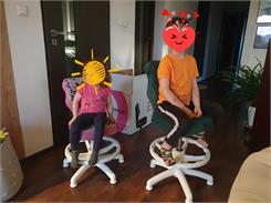 Entelo Krzesło dziecięce Petit WH Storia rozmiar 3 WK+P (119-142 cm) motylki różowe