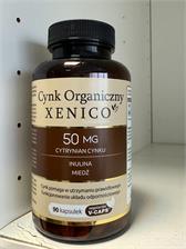 Cynk organiczny Xenico 50 mg 90 kaps. roślinnych