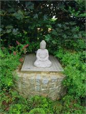 Figurka Budda Rzeźba Do Ogrodu 51cm Z Gliny Kaolinowej