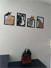 zestaw obrazów ażurowych do kuchni jadalni 70 x 200 cm