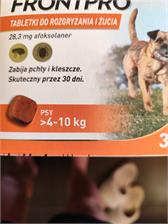 FRONTPRO 4-10 kg Tabletki Do Rozgryzania I Żucia Dla Psów 28mg Afoksolaner