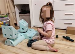 Modu Dreamer Set Kreatywne Klocki Rozwijające Motorykę Dużą Miętowy