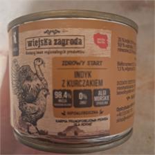 Wiejska Zagroda Karma Mokra Dla Kociąt Indyk Z Kurczakiem 200G