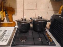 Edenberg Garnki Marmurowe Eb 8133 Zestaw 2 Garnków Indukcyjnych