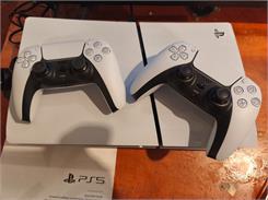 Sony PlayStation 5 D Chassis (Slim) + dodatkowy pad DualSense Biały