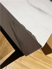 Actona Group A S Stolik Kawowy Barossa 110X55 Czarny Mat Biały Marmur Carrara