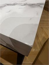 Actona Group A S Stolik Kawowy Barossa 110X55 Czarny Mat Biały Marmur Carrara