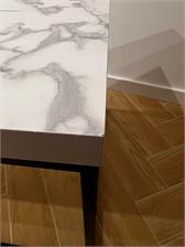 Actona Group A S Stolik Kawowy Barossa 110X55 Czarny Mat Biały Marmur Carrara