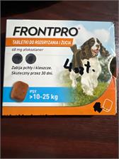 FRONTPRO 10-25 kg Tabletki Do Rozgryzania I Żucia Dla Psów 68mg Afoksolaner