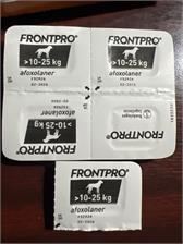 FRONTPRO 10-25 kg Tabletki Do Rozgryzania I Żucia Dla Psów 68mg Afoksolaner