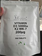 Forest Vitamin Witamina D3 5000Iu K2 Mk 7 200Mcg 500Tabs