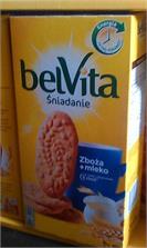 BELVITA Ciastka zbożowe 5 zbóż i mleko 300g