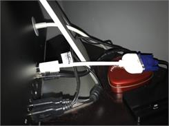 4WORLD ADAPTER MINI DVI M > VGA F, BIAŁY (8733)