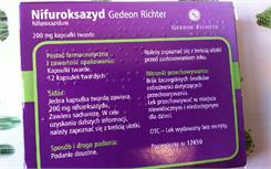 Nifuroksazyd Richter 200mg 12 kapsułek