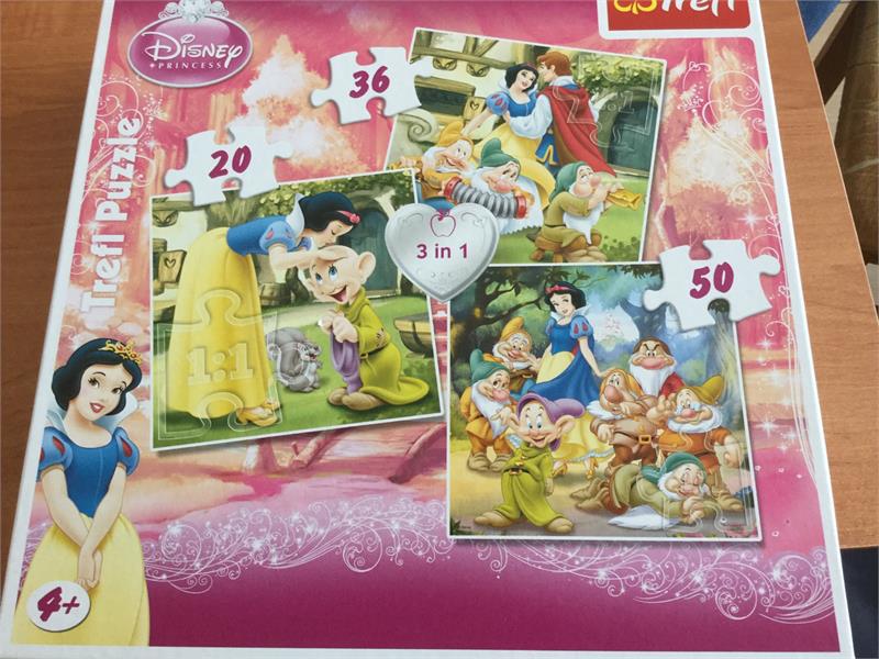Trefl Puzzle 3W1 Królewna Śnieżka 34038 - Ceny i opinie - Ceneo.pl