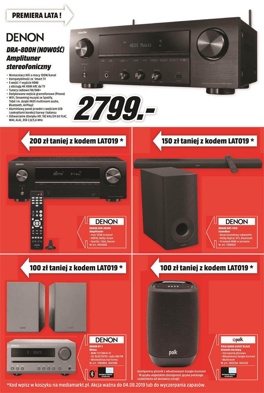 Gazetka promocyjna mediamarkt.pl Lato rabato, lipiec 200 zł taniej. Klasa. Pojemność 65 L. Prowadnice